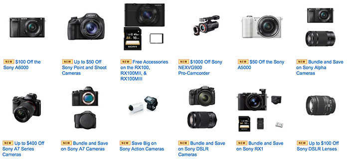 Sony-cameras-Amazon-deals