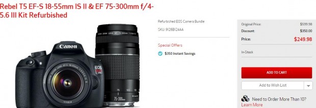 Canon EOS T5 deals